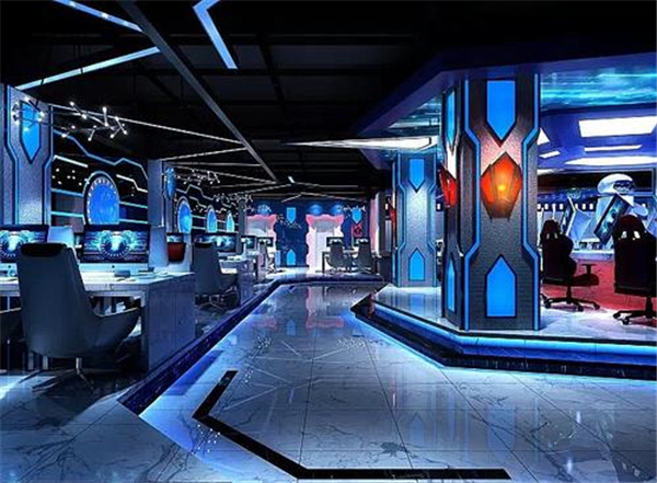 網(wǎng)咖裝修科技風